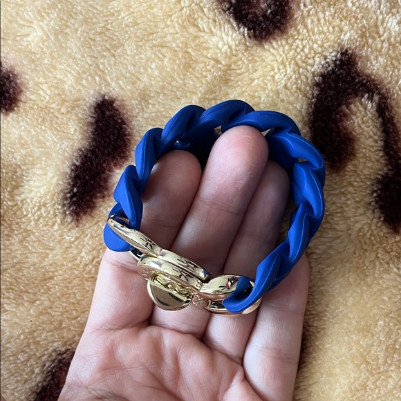 Marc by Marc Jacobs Gold and Blue Chain Bracelet - Picture 9 of 10